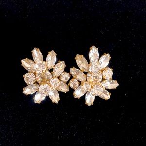 Jcrew crystal cluster earrings
